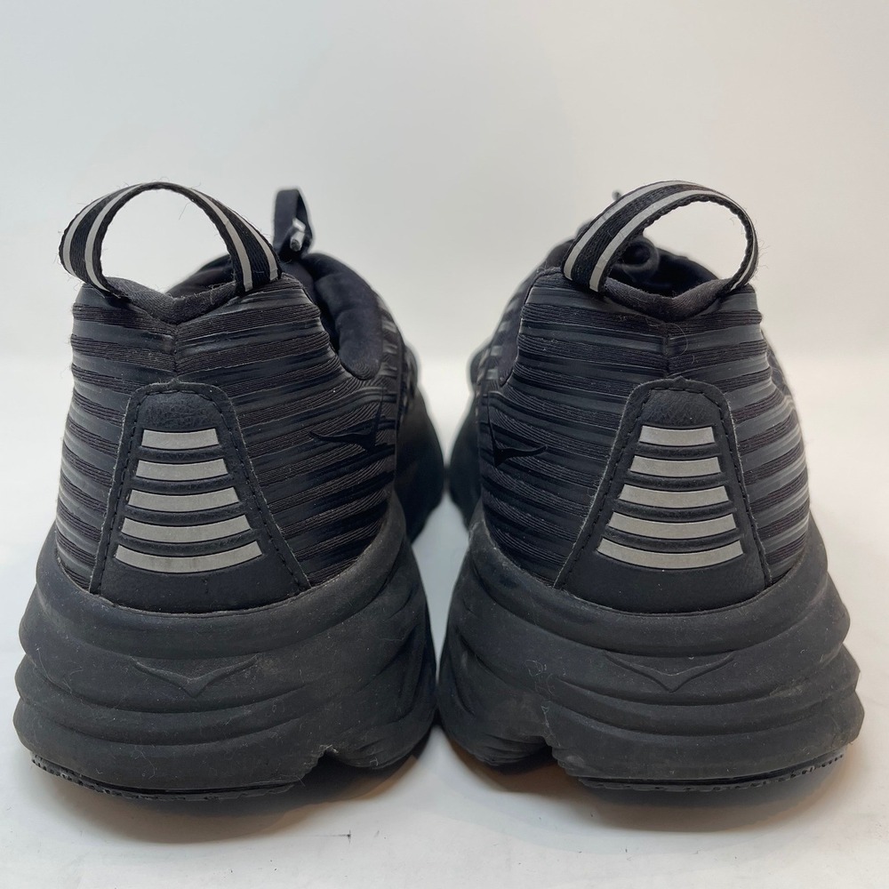 Hoka Bondi 7 Running Shoes Mens 11 Black Good Max Cushion Road Sneakers - Picture 4 of 11
